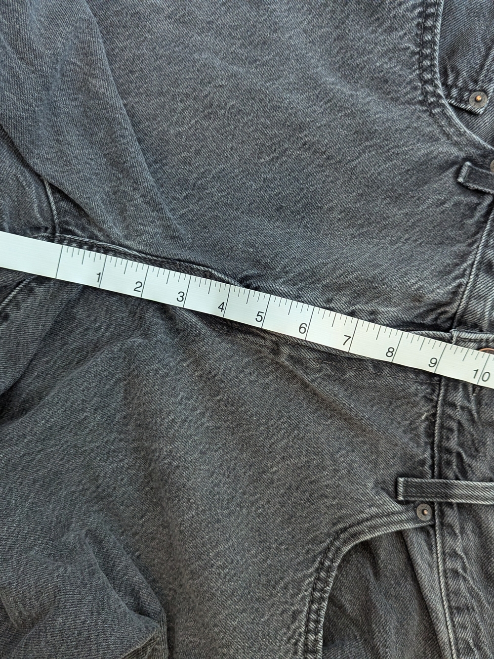 Levi's Baggy Dad Jean Size 31 X 30 Washed Black Grey Rigid Denim - Picture 10 of 10